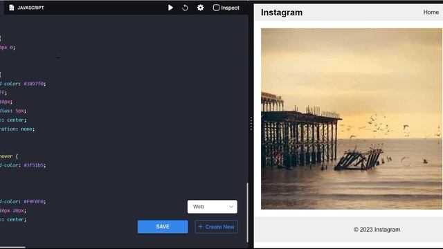 How to build a Instagram post using html,css,javascript