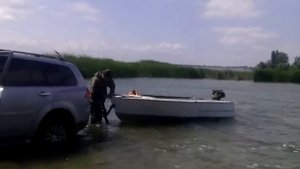 лодка МКМ - спуск на воду