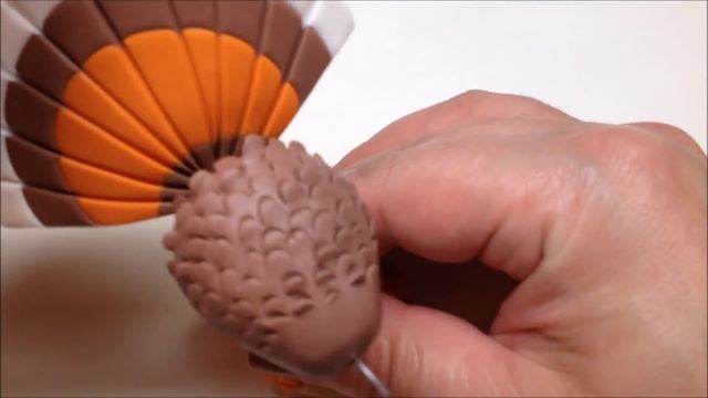 Turkey/Peru - Polymer clay tutorial (Fimo soft) смотреть онлайн