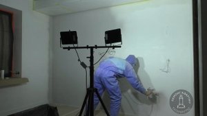 Покраска стен краской CERAMIC MAT