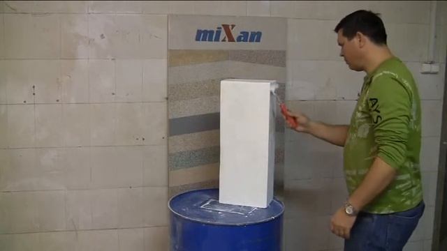 Мозаичная штукатурка МИКСАН. Подготовка образца. смотреть онлайн