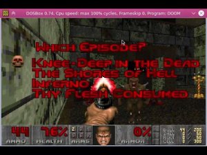 Запуск Sigil с оригинальным Ultimate Doom V1.9 / Running SIGIL wad with original Ultimate Doom