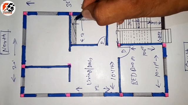 20×36 house plan, 2BHK house plan, 720 sqft house plan, 20×36 sqft house design, small house plan, смотреть онлайн