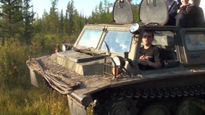 Якутские просторы. Ломимся через кусты на вездеходе ГАЗ 34039