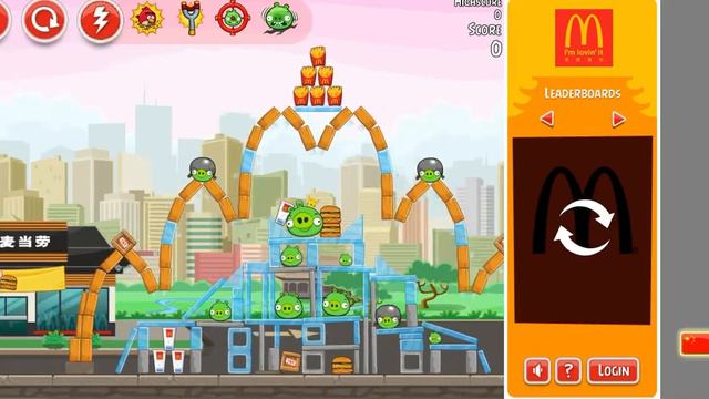 Angry Birds McDonalds Gameplay смотреть онлайн