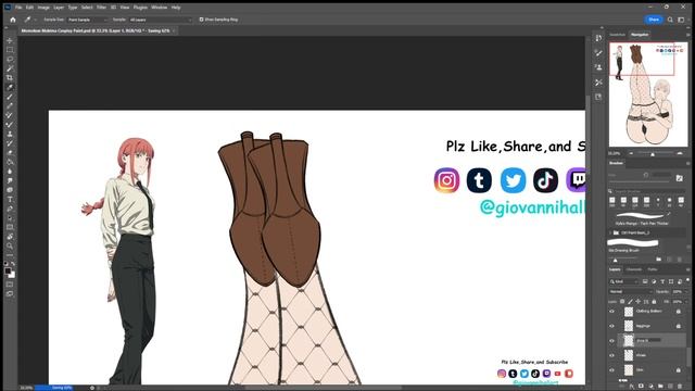Momokun Makima Chainsaw Man  Anime Cosplay Fan Art  Drawing