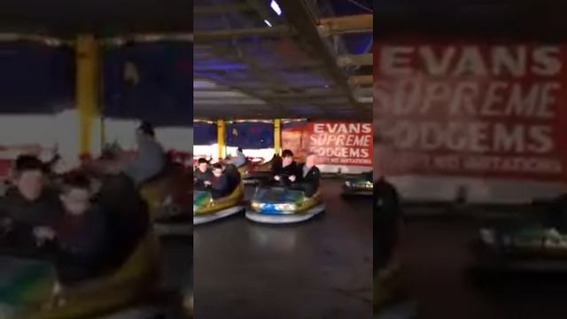 Connor and Jamie on dodgems