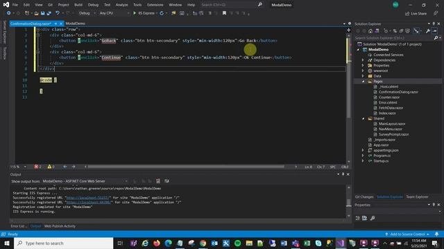 Blazored Modal Confirmation Dialog Basic Hello World Blazor Server Easy Blazor Modal