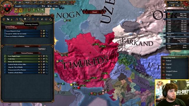 Europa Universalis 4 Cossacks Timurids "Horde Time!" EP:1/5 смотреть онлайн