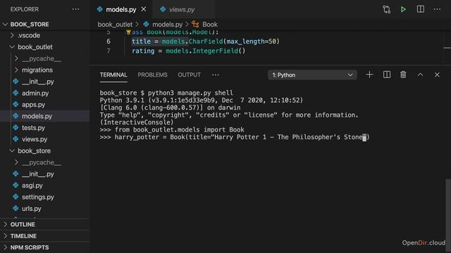 067-Inserting Data-opendir.cloud. #programmer #pythondjango #coding #inserting
