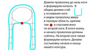 Примерная схема ОЛЕНЯ из проволоки