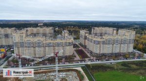 ЖК «Новое Пушкино» от девелопера INGRAD (аэросъемка: октябрь 2017 г.)