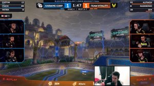 САМЫЙ ЗРЕЛИЩНЫЙ МАТЧ ТУРНИРА! RADOSIN ОПЯТЬ ВЗЯЛСЯ ЗА СВОЁ | Смотрим KCORP vs VITALITY | Рокет Лига