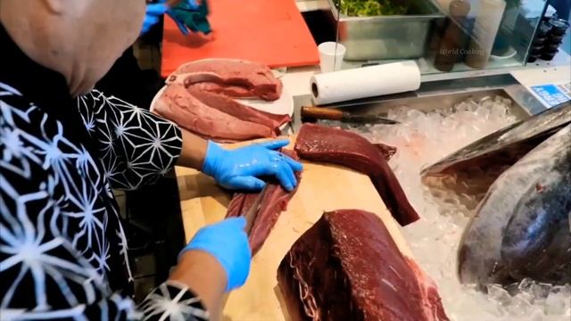 Демонстрационное Шоу-Гигантский Голубой Тунец, Разделка, Сашими смотреть онлайн