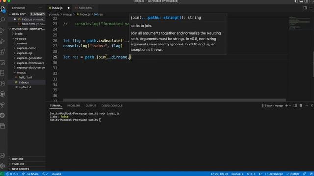 NodeJS Tutorial in Hindi: Path Module in Node.js | Path Module - Node.JS | NodeJS Path Module