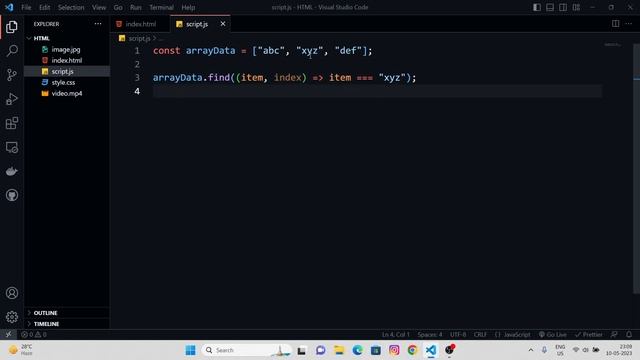 How to use find method with arrays in javascript | Road map to Next JS | Part - 31 | JS