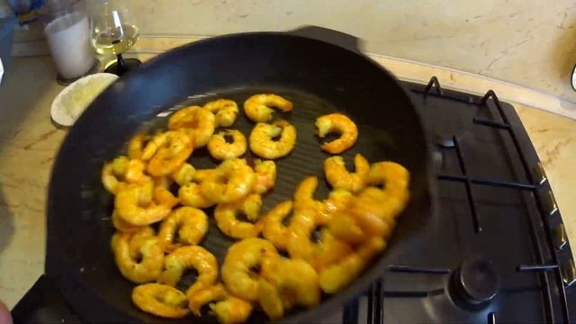 МАКАРОНЫ Паста Сливочная с Креветками!!! смотреть онлайн