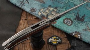 Складной нож Kizer Knives Apus сталь S35VN, медь/титан