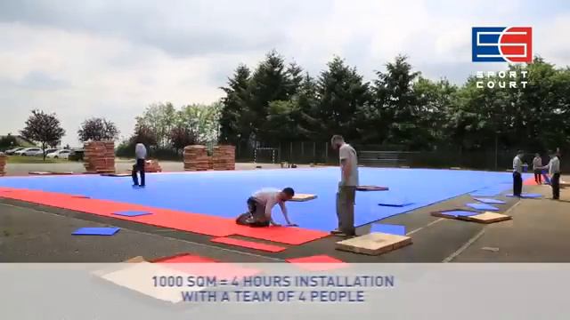 Gerflor Sports Court Powergame Plus - outdoor interlocking tiles смотреть онлайн