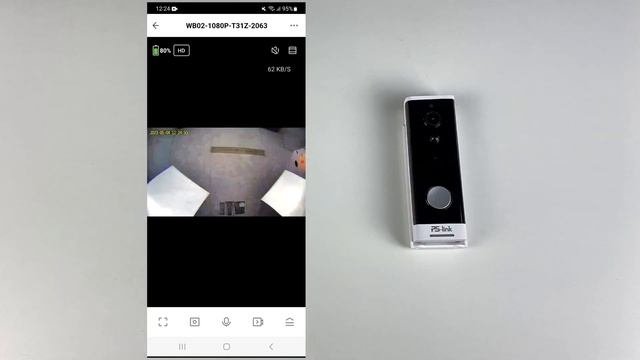 Подключение беспроводного WIFI видеодомофона DV-202
