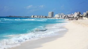 Cancun beach. Playa Delfines Cancun. Best beach in Cancun Mexico.