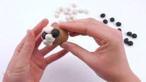 Как слепить футбольный мяч и футбольное поле Плей До Поделки для детей из пластилина Play Doh