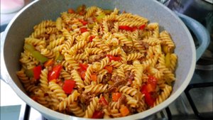 Плов из макарон