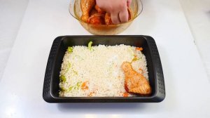 КУРИЦА С РИСОМ В ДУХОВКЕ! БЫСТРЫЙ УЖИН!
