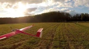 Атмосферные полеты. Планер Rainbow Runner. RC glider.