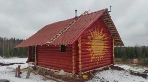 Начало стройки бани 6х6м