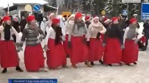 На границе России и Финляндии встретились Дед Мороз и Йоулупукки (21 декабря 2018 года)