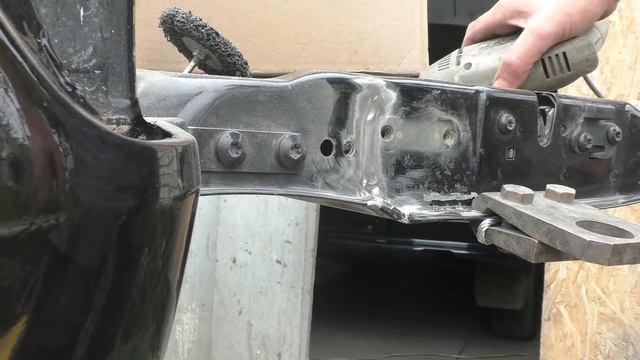 Хитрый зажим для стапеля и ремонт борта от форда. смотреть онлайн