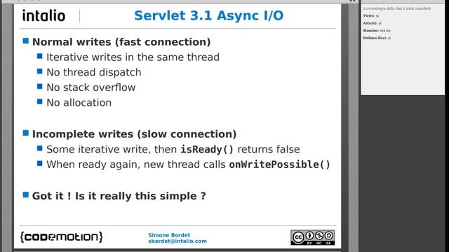 Tech Webinar: Scalabilità delle Web Apps con Servlet 3.1 Async - Simone Bordet смотреть онлайн
