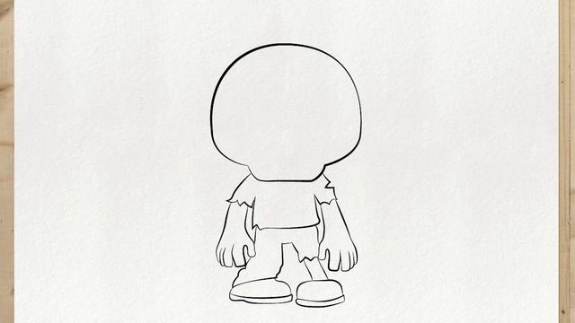 Comment dessiner ZOMBIE (Comment dessiner HALLOWEEN) etape par etape, facilement смотреть онлайн