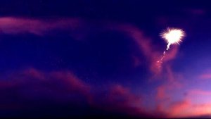 футаж салют сердцем ВИДЕО