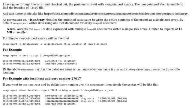 mongoimport error - Failed: error connecting to db server: no reachable servers (5 Solutions!!) смотреть онлайн