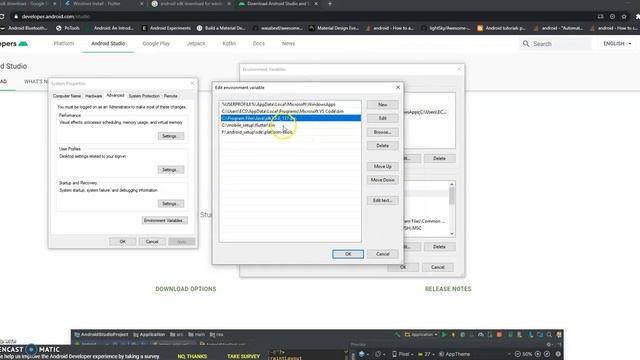 Setup Environment variable for Flutter/Android Development смотреть онлайн