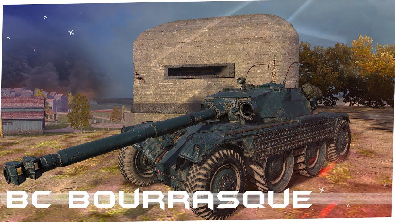Panhard EBR 105 в World of Tanks Blitz! Мод на Ремоделинг «BC Bourrasque»