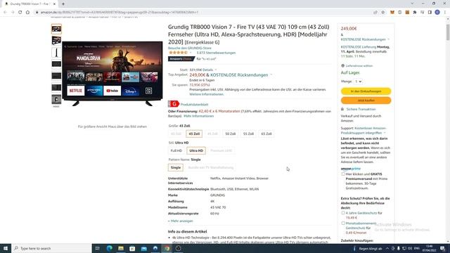 Grundig TRB000 Vision 7 Test - Fire TV unter 250 Euro! смотреть онлайн