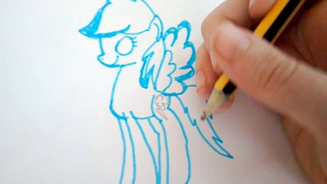 Как нарисовать поняшку Радугу дэш МЛП смотреть онлайн