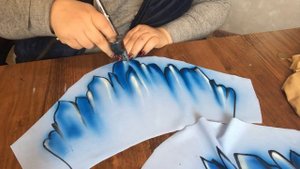 Роспись купальника художественной гимнастики