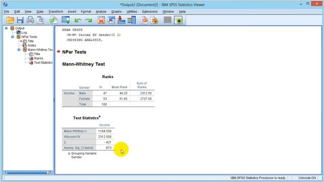 Mann Whitney U Test | Data Analysis in IBM SPSS || Explained in Filipino смотреть онлайн