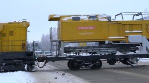 Снегоуборочный поезд СМ2М + ЧМЭ3-4325 на ст. Тарту / Snowplug train SM2M at Tartu