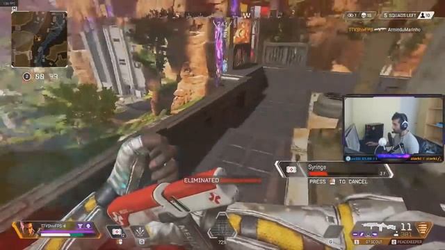 Apex Legends - 5k damage game - G7 scout + peacekeeper gameplay смотреть онлайн