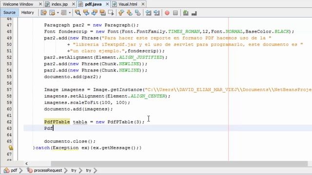 Reporte PDF con iTextpdf en paginas JSP, Servlet смотреть онлайн