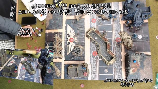 Warhammer40k Kill Team Thousand Sons vs Iron hand space marine