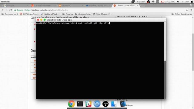 PHP/Laravel Development using Docker