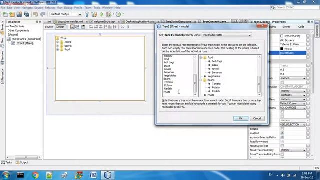 Tree Control in NetBeans
