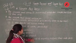 Class  5  Eng.  Med  English   Ch -  15  Simple Present and Simple Past