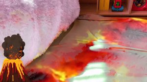 Пол это ЛАВА | История про спасение Кошечки | The floor is lava challenge